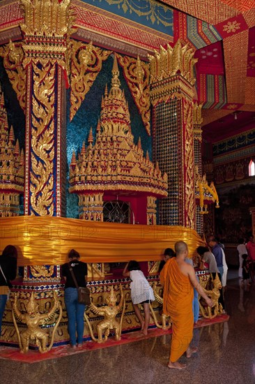 Songkran temple decoration