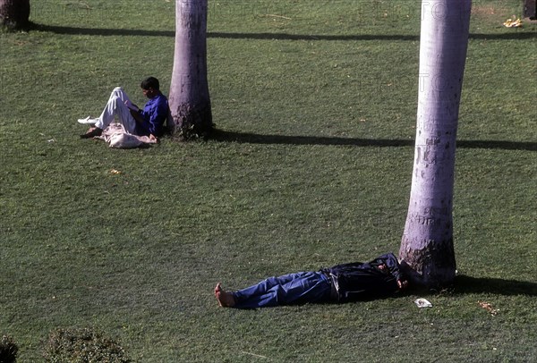 Contradictory on the lawn of Jantar Mantar