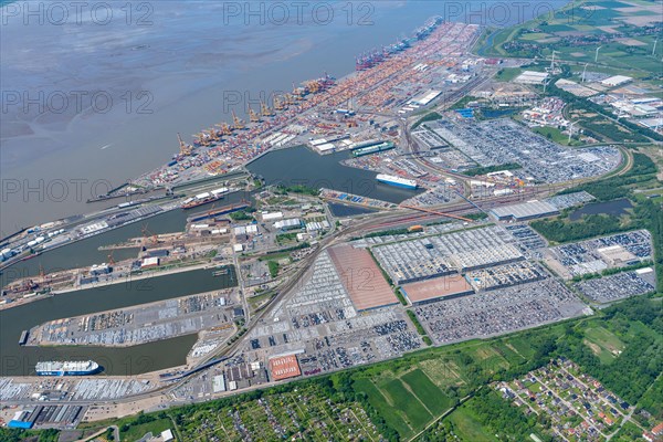 Aerial view of the Container Terminal Bremerhaven