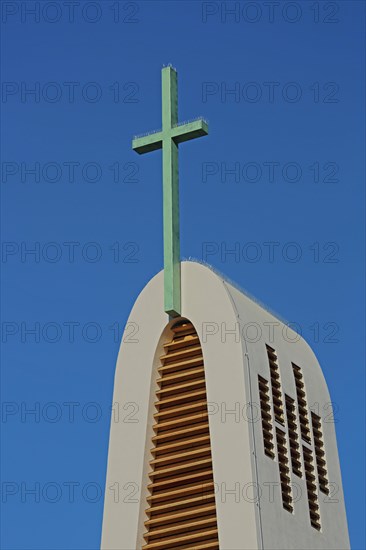 Spire of the Protestant Heilig Geist Church in Biebrich