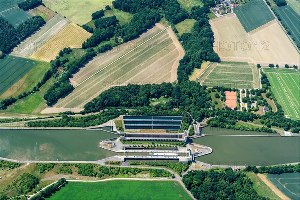 Aerial view lock group Uelzen