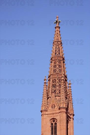 Church tower of St. Boniface Church in Wiesbaden