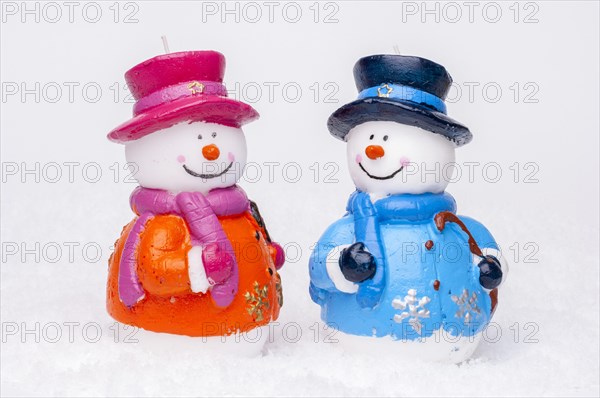 Wax snowmen