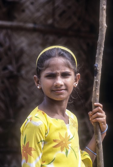 Kurumba tribal girl in Anaikatty