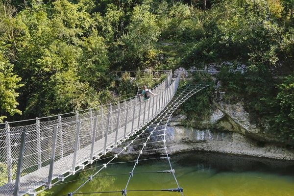 Haengebruecke im Fuerstlichen Park Inzigkofen