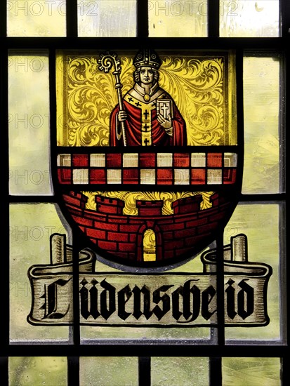 Historical coat of arms disc of Luedenscheid
