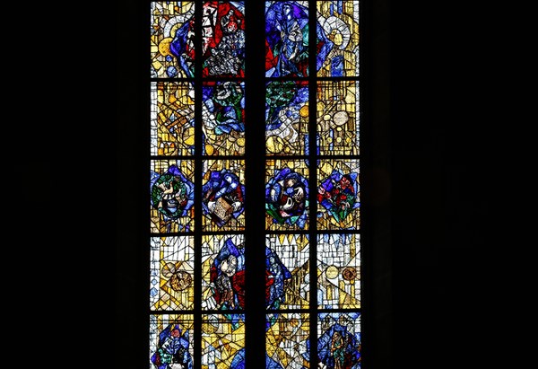 Preacher's window by Peter Valentin Feuerstein in Ulm Cathedral