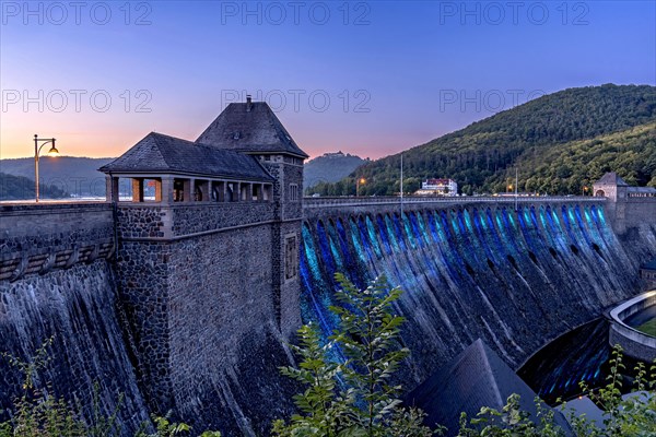 Dam in the evening light