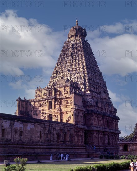 10th Century Brahadeeswara temple or Big temple in Thanjavur or Tanjore
