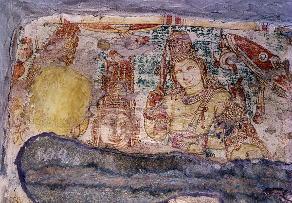 8th century Somaskanda or Somaskandar murals