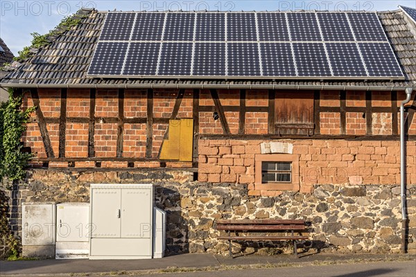 Historic farmhouse with photovoltaic system