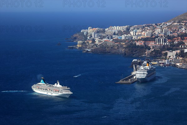 View of Funchal city and harbour