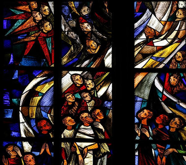 Ascension window by Wolf Dieter Kohler in Ulm Cathedral