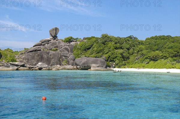 Blick auf Landmarke Donald Duck Felsen