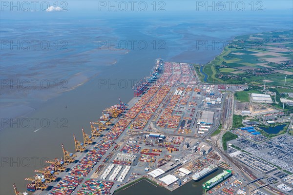 Aerial view of the Container Terminal Bremerhaven