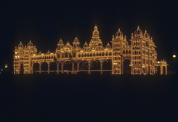 Illuminated Mysore Palace