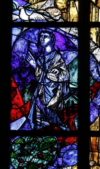 Preacher's window by Peter Valentin Feuerstein in Ulm Cathedral