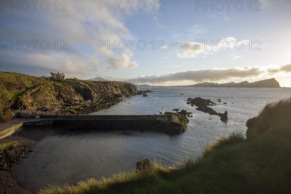 Beautiful landscape near Dooneen Pier in the West Kerry Gaeltacht