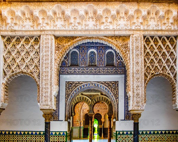 Stucco elements in the Alcazar