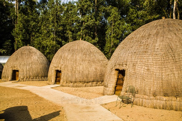 Beehive Camp with traditional round huts