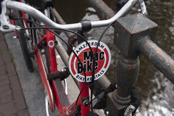 Advertising sign for bicycle rental