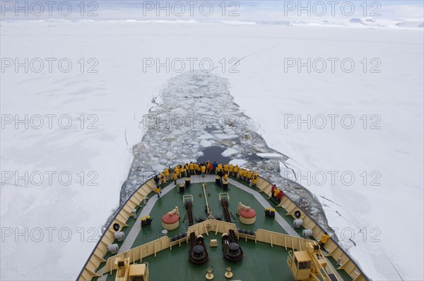 Icebreaker Kapitan Khlebnikov with tourists