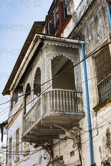 Geschnitzter Balkon