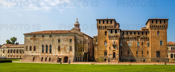 San Giorgio Castle connected to the palace by a grand staircase