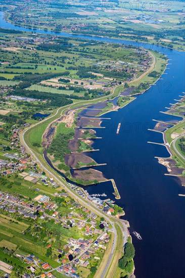 Aerial photograph of the Zollenspieker foreshore