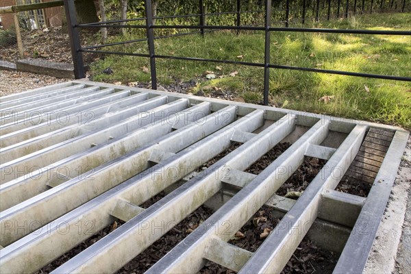 Hedgehogs and small mammal steps in the cattle grid