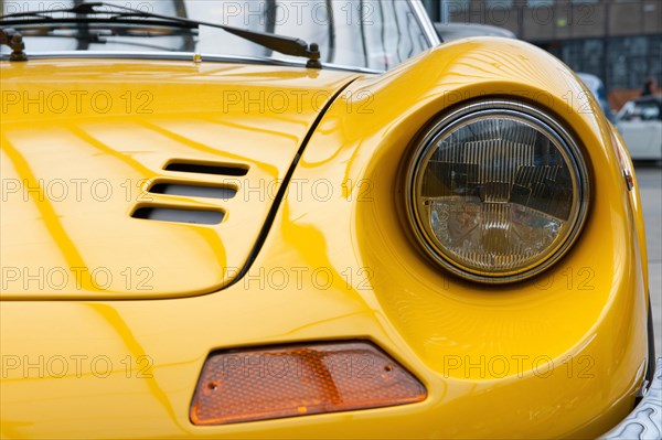 Detail of Vintage Ferrari Dino 246 GT