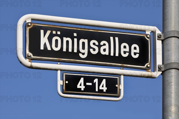 The Koenigsallee street sign