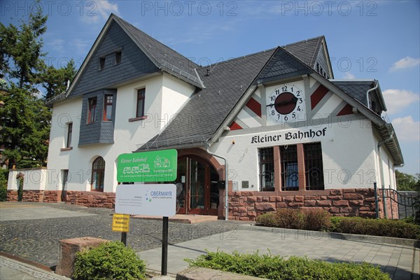 Small railway station in Biebrich in Wiesbaden