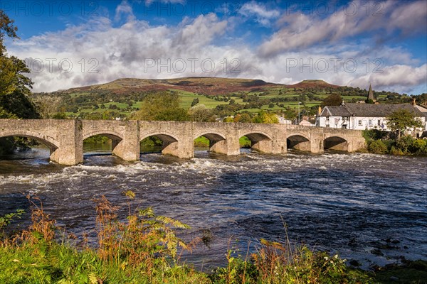 View of bridge over river