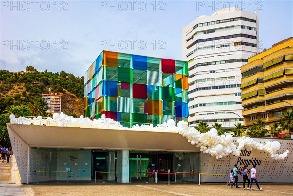 Centre Pompidou at the marina. Malaga