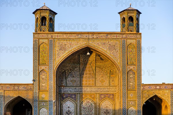 Faience-clad portal