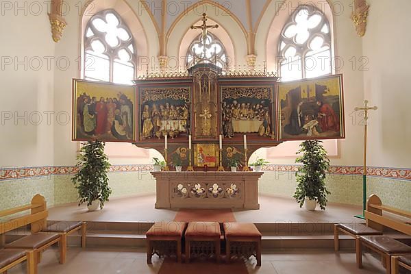 Folding altar in the Heiliggeistkirche in Laufenburg