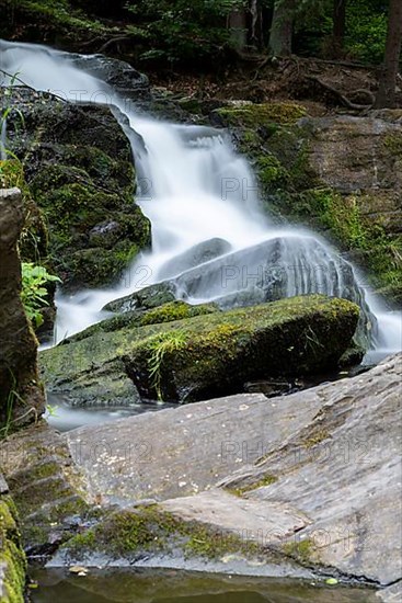 Waterfall of the Selke in the Harz Mountains