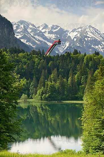 Freibergsee and Heini-Klopfer ski jump