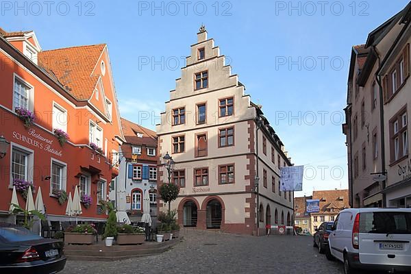 Historic town hall with stepped gable in Endingen