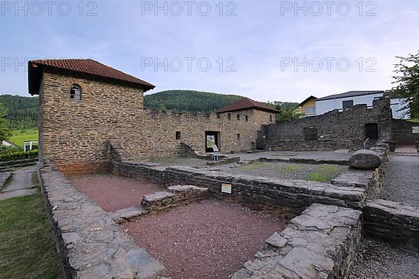 Roman archaeological and reconstructed Villa Rustica in Mehring