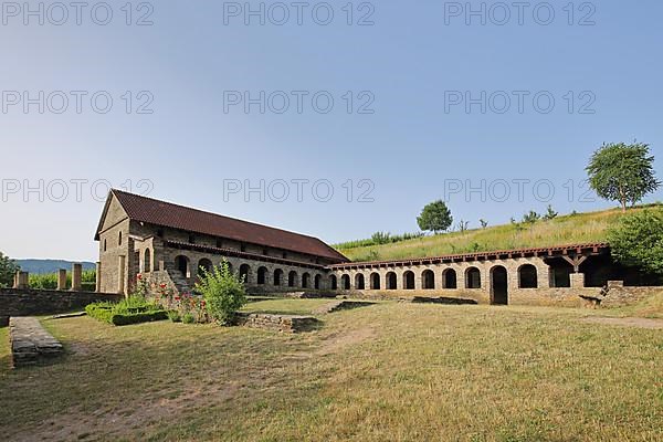 Roman ancient and reconstructed archaeological Villa Urban in Longuich