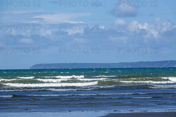 Sainte-Anne-la-Palud sandy beach at low tide