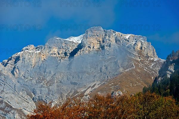 La Tournette mountain range in autumn