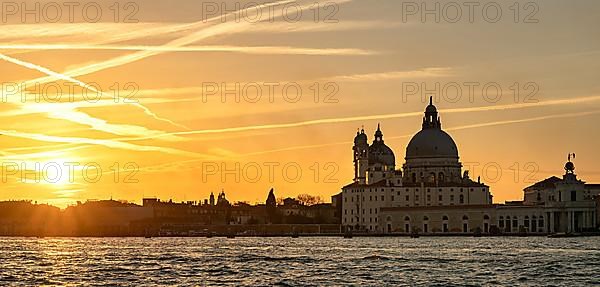 The Church of Maria della Salute at sunset