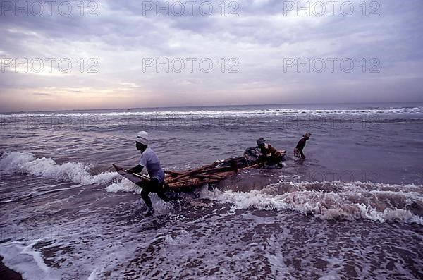 Fisher men in work