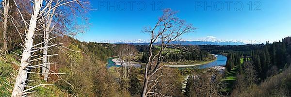 Aerial view of the Litzau Loop in fine weather