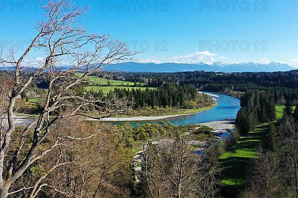 Aerial view of the Litzau Loop in fine weather