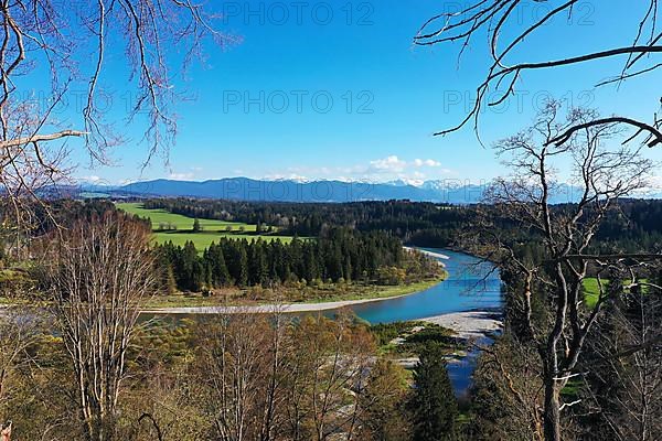 Aerial view of the Litzau Loop in fine weather