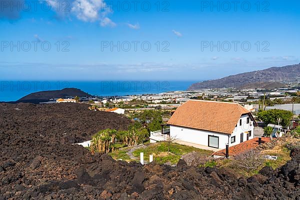 House in the lava flow